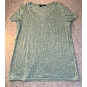 Sunbs Women’s Size XL Green Vneck Shirt With Pocket
